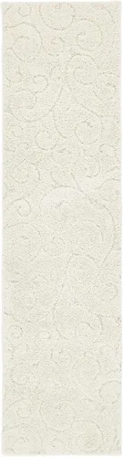 Vista 16 de Rugs.com - Alfombra de la colección Botanical Shag, alfombra de pelo de 4 x 6 pies color beige perfecta para salas de estar, comedores grandes