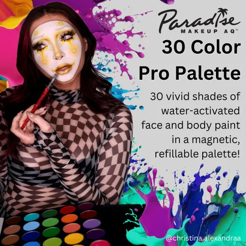 Vista 8 de Paletas de pintura facial Mehron Paradise AQ Pro (30 colores)