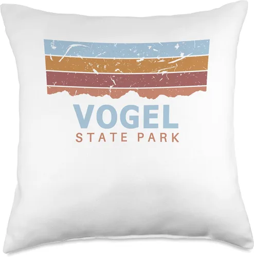 Vista 5 de Vogel State Park Stuff Vogel State Park Georgia Retro Cool Throw Pillow, 16 x 16, multicolor