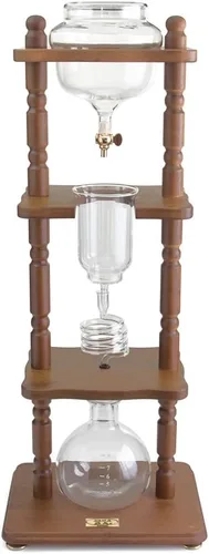Vista 12 de Yama Cold Brew Maker I Máquina de café frío con tecnología de goteo lento I Hace de 6 a 8 tazas (32 oz), torre de café frío de gran capacidad, marco