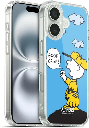 Vista 68 de Head Case Designs Funda de gel suave con licencia oficial de Peanuts Autumn Charlie Brown compatible con Apple iPhone 7 Plus/iPhone 8 Plus