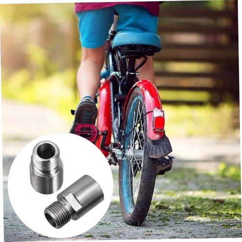Vista 2 de VANZACK Adaptador extensor de pedal de bicicleta para bicicleta de montaña y bicicletas plegables, extensión de eje de 0.787 in, herramienta