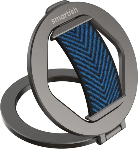 Vista 11 de Smartish® MagSafe Grip Kickstand - Quickstand - Agarre Magnético para Teléfono Celular con Anillo para Dedo, Relleno de Calcetín Navideño - Soporte