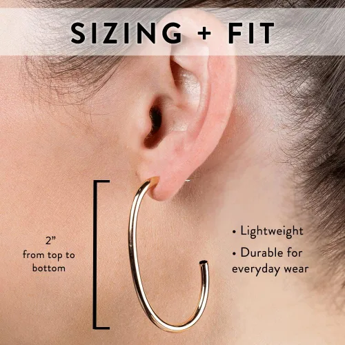 Vista 4 de Stella Valle Birthstone Earrings 18K Gold Plated Earrings with Swarovski Crystals Hypoallergenic & Non-Tarnish Hoop Earrings for Women Mother's