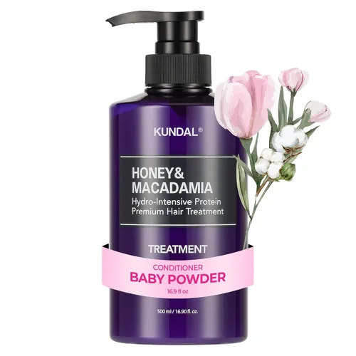Vista 8 de KUNDAL Acondicionador Natural de Miel y Macadamia [Almizcle Blanco] Cuidado Capilar Coreano, Reparación del Daño, Hidratación Profunda, Fragancia