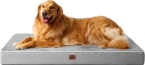 Vista 12 de EHEYCIGA Cama ortopédica de espuma viscoelástica para perros de 30 x 20 pulgadas, cama impermeable para mascotas para perros medianos, alfombrilla