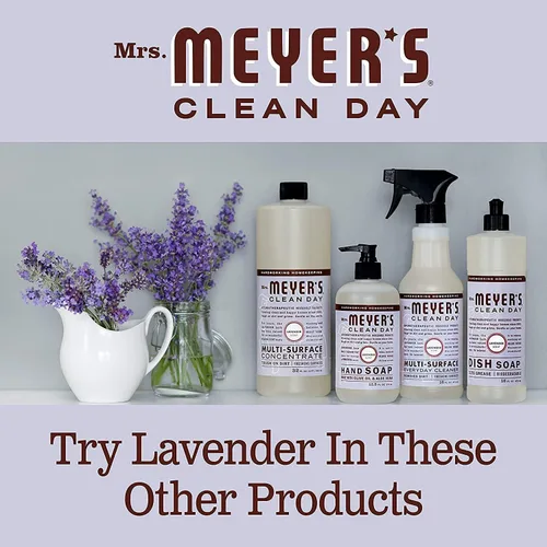 Vista 6 de Mrs. Meyer's - Vela perfumada de soja para aromaterapia, 35 horas de tiempo de combustión, hecha con cera de soja, lavanda, 7.2 onzas (paquete de 3)