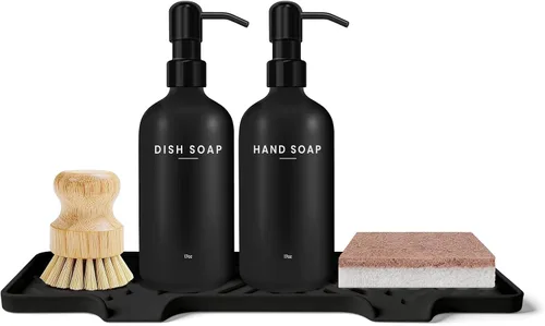 Vista 14 de Shampoo and Conditioner Dispenser - Shower Soap Dispenser Wall Mounted Bathroom Stainless Pump-transparent