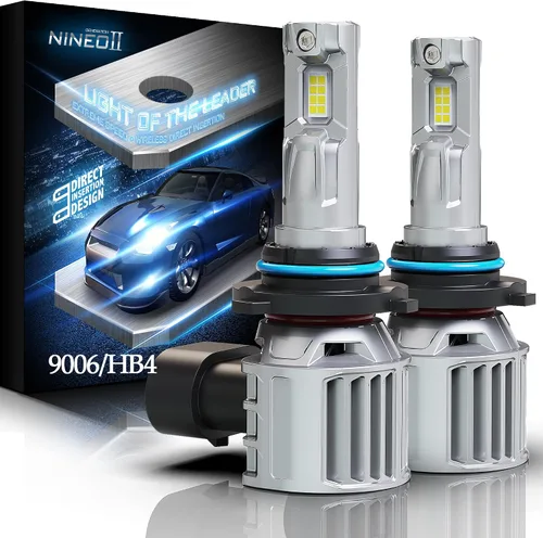 Vista 11 de NINEO - Bombillas H4, 600% de alto brillo de inserción directa, inalámbricas con ventilador, Plug&Play, luces antiniebla, paquete de 2