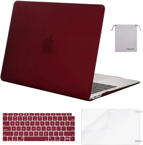 Vista 34 de MOSISO - Funda rígida y de plástico compatible con MacBook Air de 13 pulgadas versión 2022, 2021-2018, A2337 M1 A2179 A1932; con cubierta
