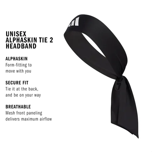 Vista 2 de Adidas Unisex-Adult Alphaskin Headband Discontinued