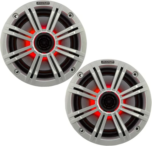 Vista 8 de KICKER Altavoces coaxiales marinos de 6.5" de 4 ohmios de reemplazo OEM en negro