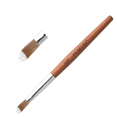 Vista 5 de KADS Kolinsky - Brocha acrílica para uñas ovalada, con mango de madera resistente, para manicura y pedicura profesional (n.° 10)