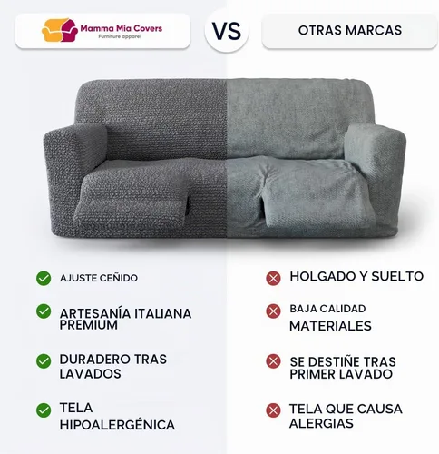 Vista 3 de PAULATO BY GA.I.CO. Funda reclinable – Funda de ajuste suave – Protector elástico de muebles reclinables de 1 pieza – Tela de terciopelo lavable a
