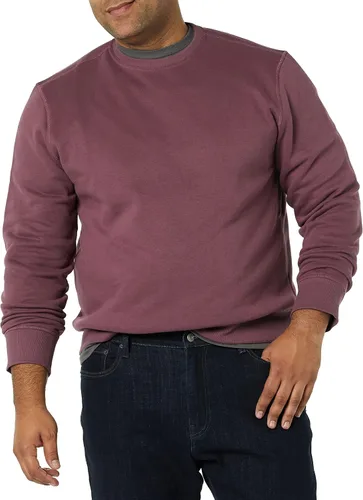 Vista 4 de Tienda Essentials mens Fleece Crewneck Sweatshirt (Available in Big & Tall)