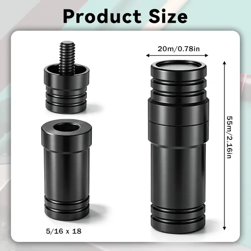 Vista 3 de Protectores de juntas de taco de piscina de 5/16 x 18 pulgadas, tapas protectoras de plástico negro para juntas de piscina, tapa de rosca