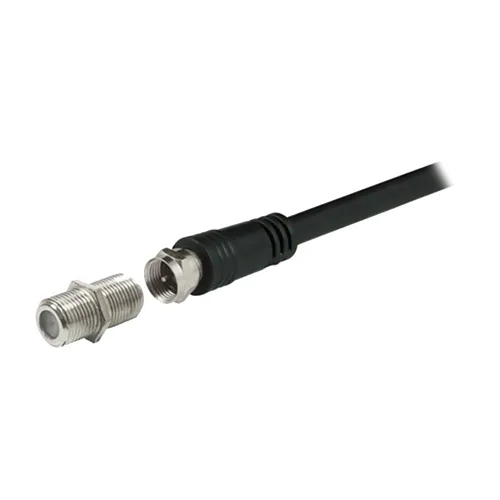 Vista 5 de GE 23203 cable de extensión adaptador conecta dos coaxiales de video gris