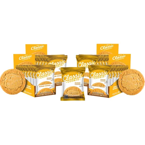 Vista 32 de Galletas de brownie Classic Cookie suavemente horneadas en forma redonda, 2 cajas, 16 galletas envueltas individualmente