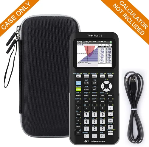 Vista 4 de Aproca Funda para calculadora compatible con Texas Instruments TI-84 Plus CE/TI-84 Plus/TI-83 Plus/TI-89 Titanio/TI-85 / TI-86 Calculadora gráfica a