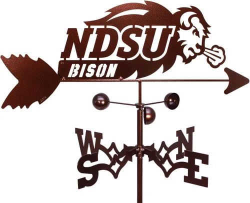 Vista 2 de SWEN Products Veleta de bisonte NDSU del estado de Dakota del Norte (montaje ajustable incluido)