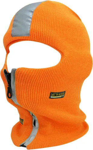 Vista 15 de Pasamontañas reflectante de seguridad con gorro de cremallera ajustable