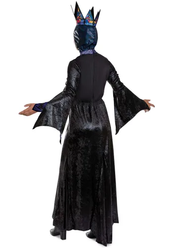 Vista 2 de Disfraz Deluxe de Mujer Reina Malvada de Blancanieves Live Action Multicolor