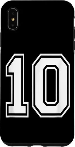 Vista 11 de Number 10 Varsity Style Bold Sports Birthday Case for iPhone 17