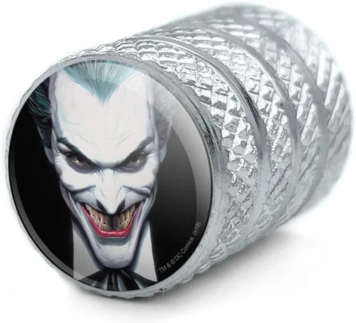 Vista 2 de GRAPHICS & MORE Batman Alex Ross Joker Head - Tapones de válvula de aluminio