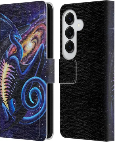 Vista 283 de Head Case Designs Officially Licensed Carla Morrow Galactic Entrancement Dragons Leather Wallet Case Compatible with Samsung Galaxy A07 4G