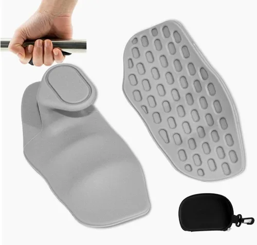 Vista 2 de Guantes de levantamiento de pesas para hombres y mujeres: Gimnasio de goma para levantamiento de pesas antideslizantes para entrenamiento
