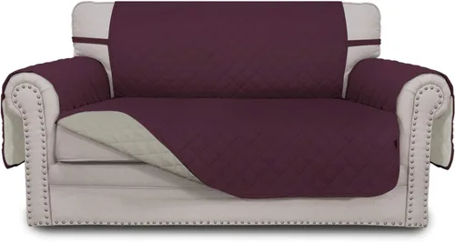 Vista 258 de Easy-Going - Funda reversible para sofá, resistente al agua, con varillas de espuma y correas elásticas, protector de muebles para mascotas y perros