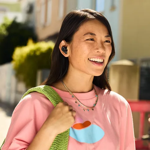 Vista 5 de JBL Tour Pro 3 Auriculares inalámbricos con cancelación de ruido con funda gSport (negro)