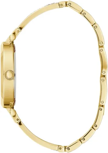 Vista 2 de GUESS Reloj analógico de cuarzo para mujer con correa de acero inoxidable W1288L2, dorado, pulsera, Oro, Pulsera
