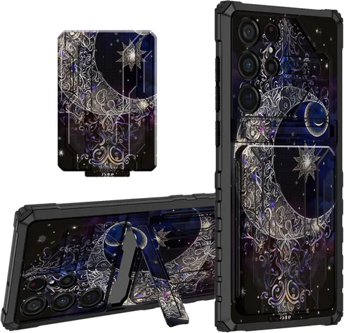 Vista 11 de Funda para teléfono Samsung Galaxy A03S Galaxy A03S Funda tipo cartera con tarjetero y soporte de doble capa de PC duro TPU suave cubierta