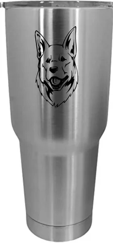 Vista 540 de Cairn Terrier - Vaso grabado con temática de perro, 30 onzas