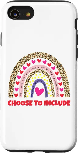 Vista 18 de Choose to Include Leopard Rainbow Special Needs Awareness Case for iPhone 17