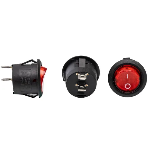 Vista 2 de 2 piezas de 2 pines se adaptan al interruptor de encendido o interruptor de luz para juguetes de automóvil para niños, botón de encendido