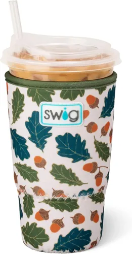 Vista 12 de Swig Life Funda Mediana para Taza de Café Helado Coolie, Funda Aislante de Café Helado Estándar de 22oz con Asa, Funda Aislante de Neopreno Coolie