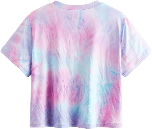 Vista 2 de SweatyRocks - Camiseta corta, de manga corta, a rayas, de verano, para mujer