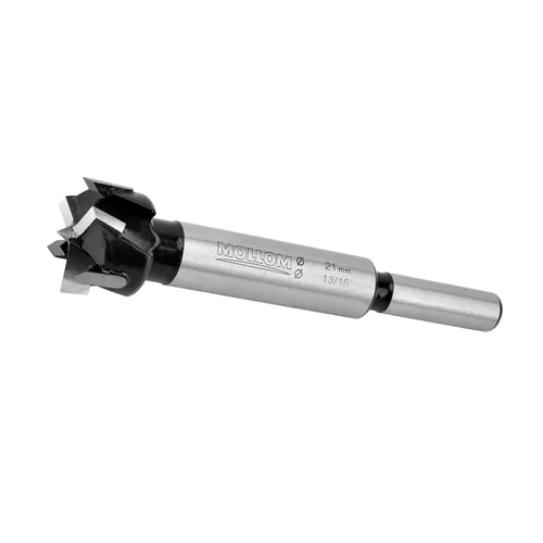 Vista 7 de Mollom - Juego de brocas Forstner de 21 mm con triple hélice, broca de carburo YG8 con punta de 2.0 mm, kits de herramientas de corte de bisagra