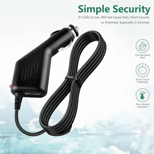 Vista 2 de 5V 2A Car Vehicle Power Charger Adapter for SANEI N90 N10 Capacitive Tablet PC