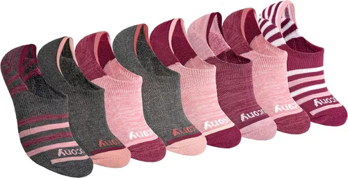 Vista 15 de Saucony 8 pares de calcetines invisibles acolchados para mujer. Armario (8 Pares)