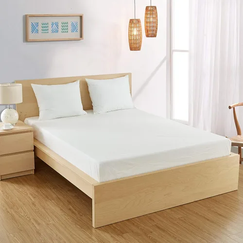 Vista 2 de Bargoose Funda de colchón ajustable Protector de cama de vinilo Protege contra plagas y líquidos Barrera contra alérgenos y ácaros del polvo