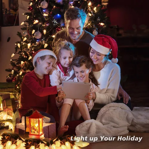Vista 2 de Paquete de 50 bombillas LED C9 de Navidad, bombilla LED de repuesto C9 para cadena de luces al aire libre, bombilla LED C9 inastillable con base