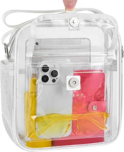 Vista 8 de SPODEARS Bolsa transparente aprobada para estadios, bolsa transparente para conciertos, festivales, deportes, eventos, eventos