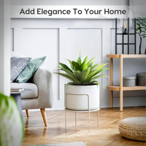 Vista 4 de Velener Plantas artificiales de agave falsas, Plantas suculentas falsas para decoración de habitaciones, tallos de plantas de agave sintético sin