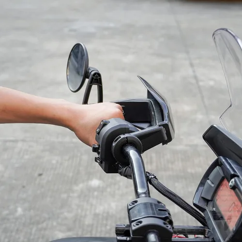 Vista 8 de SAUTVS Protector de manillar negro, deflector de viento para Can Am Ryker, kit de deflector de aire de plástico para Can-Am Ryker 600 900