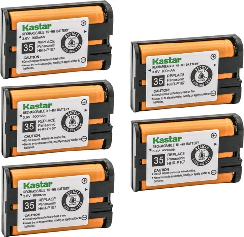 Vista 4 de Kastar Paquete de 1 batería de repuesto de 3.6 V 900 mAh para Panasonic HHR-P107 HHRP107 HHR-P107A HHR-P107A/1B HHR-P107A1B tipo 35 PQSUHGLA1ZA