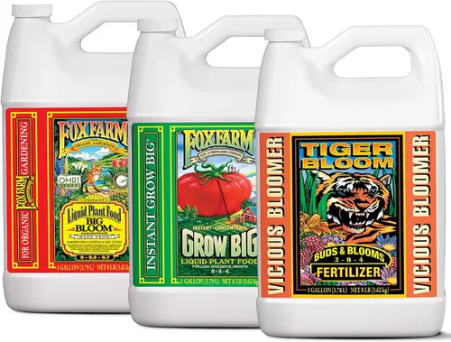 Vista 7 de FoxFarm Fertilizer Soil Trio Liquid Nutrient: Tiger Bloom, Grow Big, Big Bloom Botellas - (Paquete de 3-1 pinta)