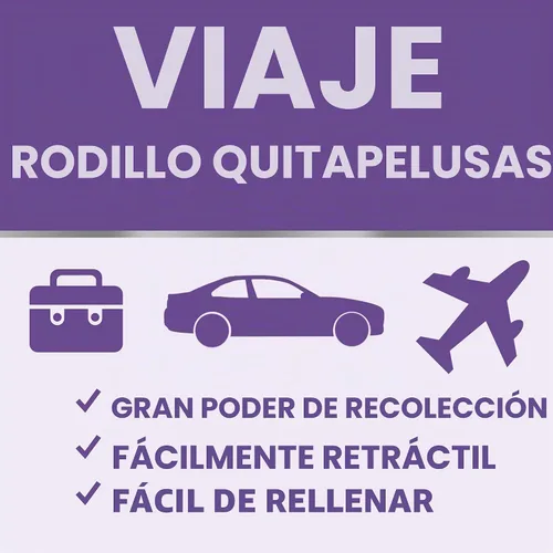 Vista 3 de Scotch-Brite Rodillos para pelusas retráctiles 2 paquete, quitapelusas portátiles de tamaño para viajes para pelo de mascotas en ropa, muebles